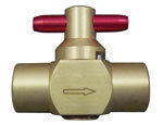 1/4" Ball Valve 1000 PSI @ 250' F Red Flag Handle