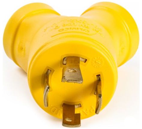 Generator Adapter 230 VAC to Two 115 VAC Outlets