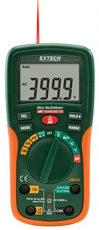 EX211L - IR Thermometer w/Laser & MultiMeter