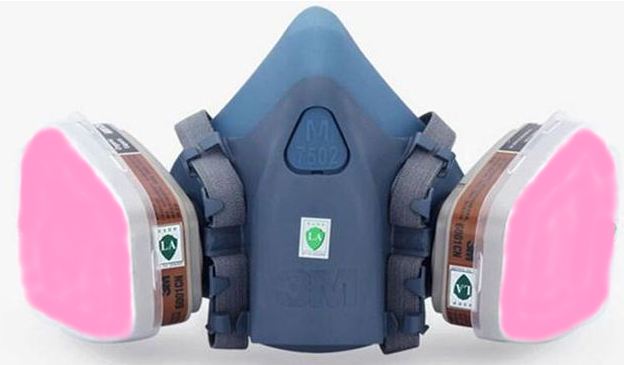 7506 - Respirator w/ P100 Rating Filters - 3 Pieces