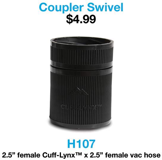 Cuff Lynx Hose 2.5" Hose Swivel Male & Female