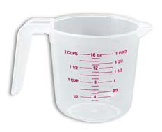 TL8M - Measuring Cup 8 oz Polyethylene