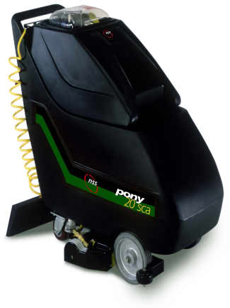 Pony 20 Self-Cont Extractor, 22" Brush 20 gal.Tank