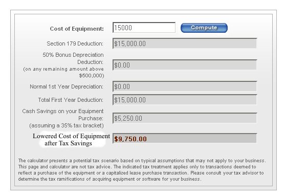 Equipment Investment Tax Credit