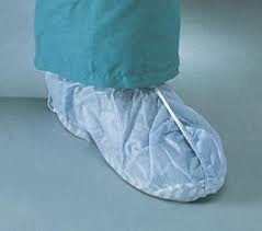 HY98 - Shoe Covers Blue Disposable Pkg.50 pr./Pkg.