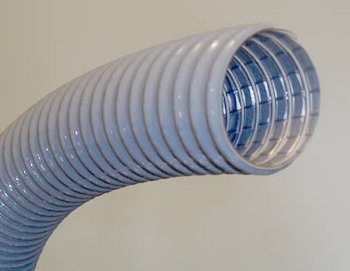 CN20 2" Wire-reinforced Vac Hose - Grey